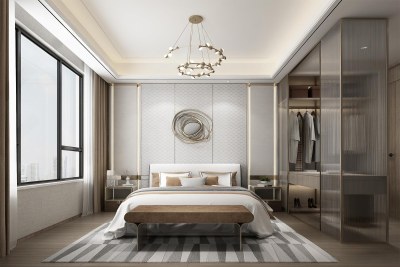 后现代家居卧室3D模型下载